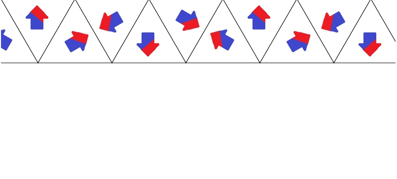 Image showing tiling of arrows in one row