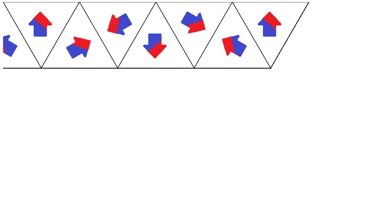 Image showing tiling pattern of one row